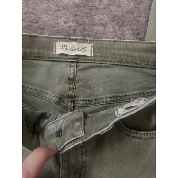 Madewell Skinny Jeans Women’s Size 26 Green High Rise Stretch Denim Pants Casual - Picture 6 of 8
